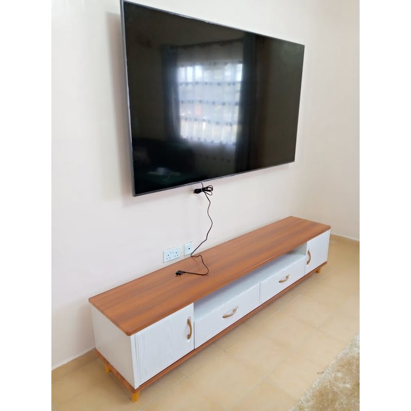 Wooden TV Stand with Drawers : Kenty Funitures