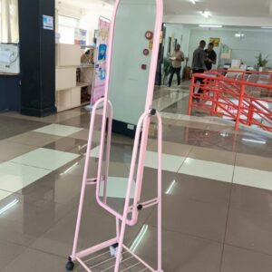 Pink Movable Dressing Mirror