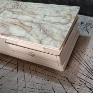 White Patterned Coffee Table