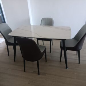 4-Seater Marble Dining Table