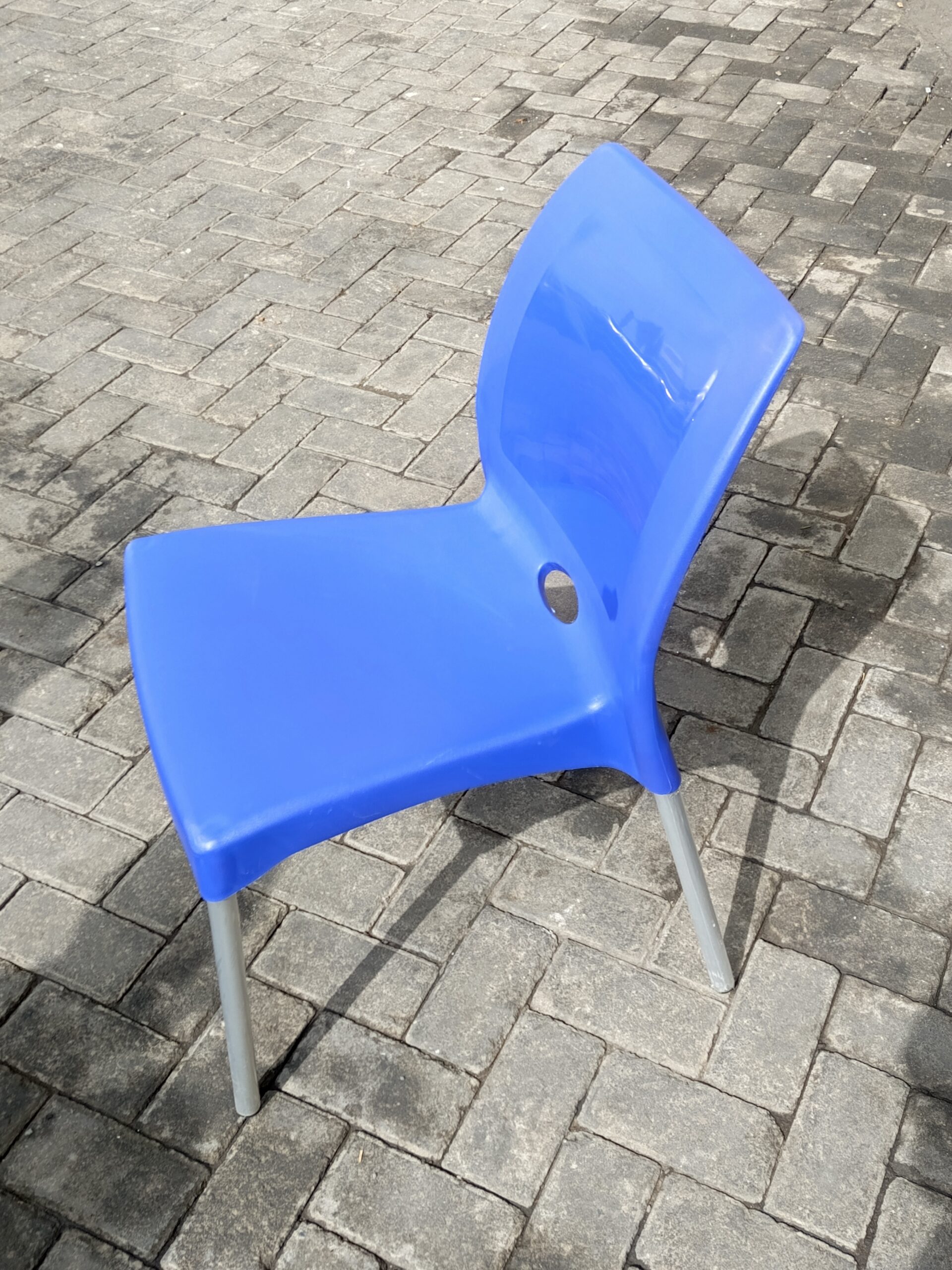 Blue Outdoor Plastic Chair Blue Outdoor Plastic Chair