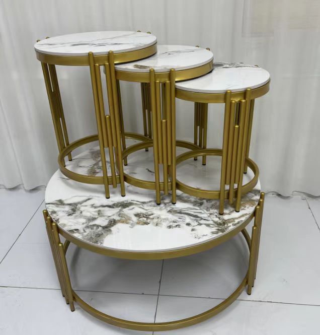 Golden Marble Nesting Table Golden Marble Nesting Table