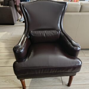 Leather Wingback Armchair