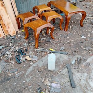 Iroko Wood Set