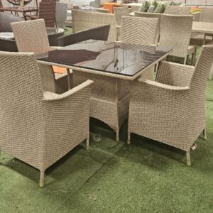Rattan 4 Seater Dining Set