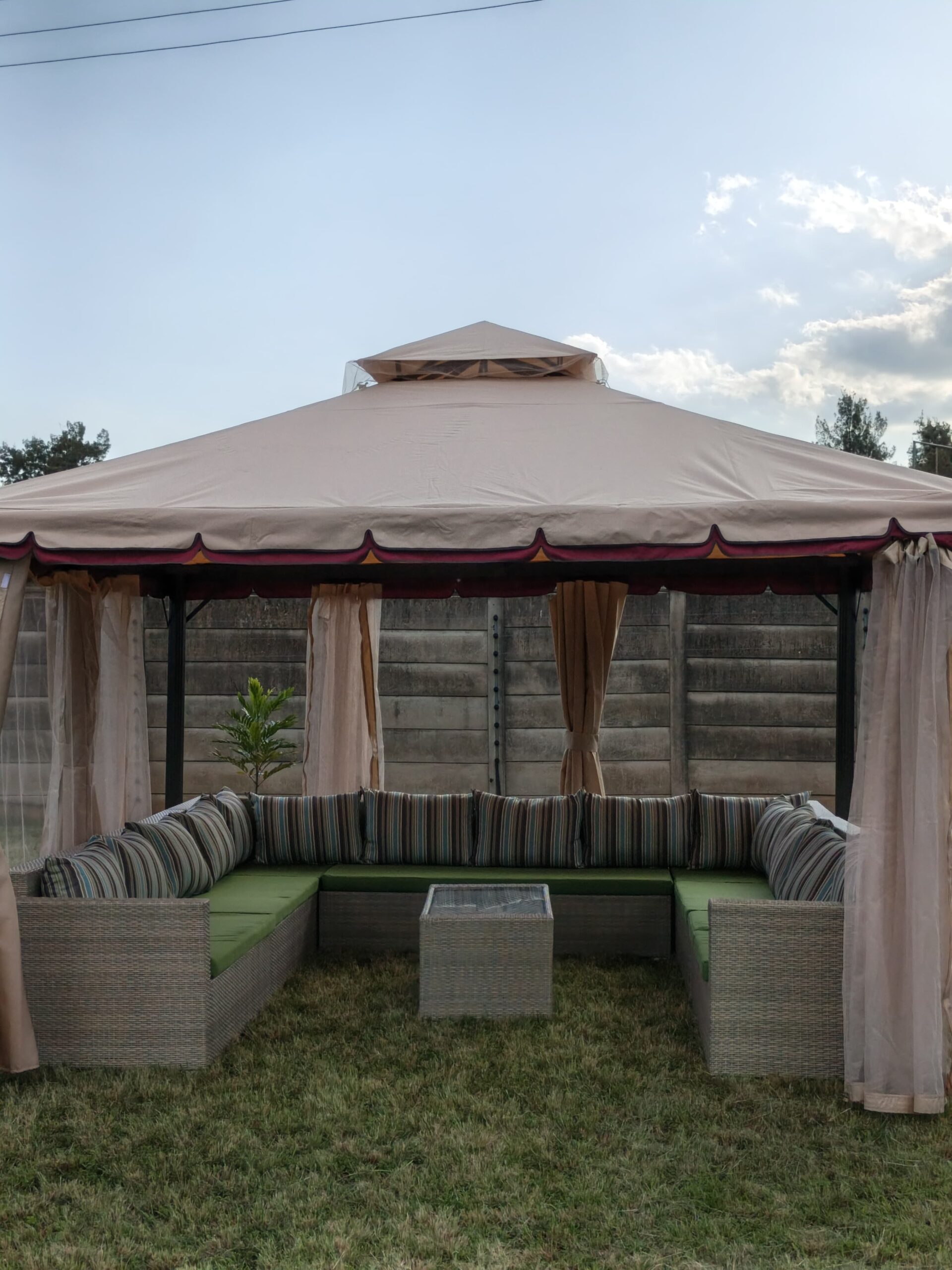 Gazebo and Sofa Set (3) Gazebo and Sofa Set