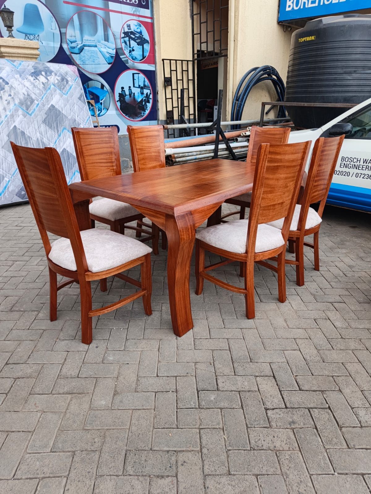 Mahogany Dining Table Set (2) Mahogany Dining Table Set