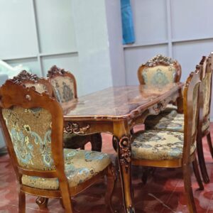 6-Seater Marble Top Dining Set