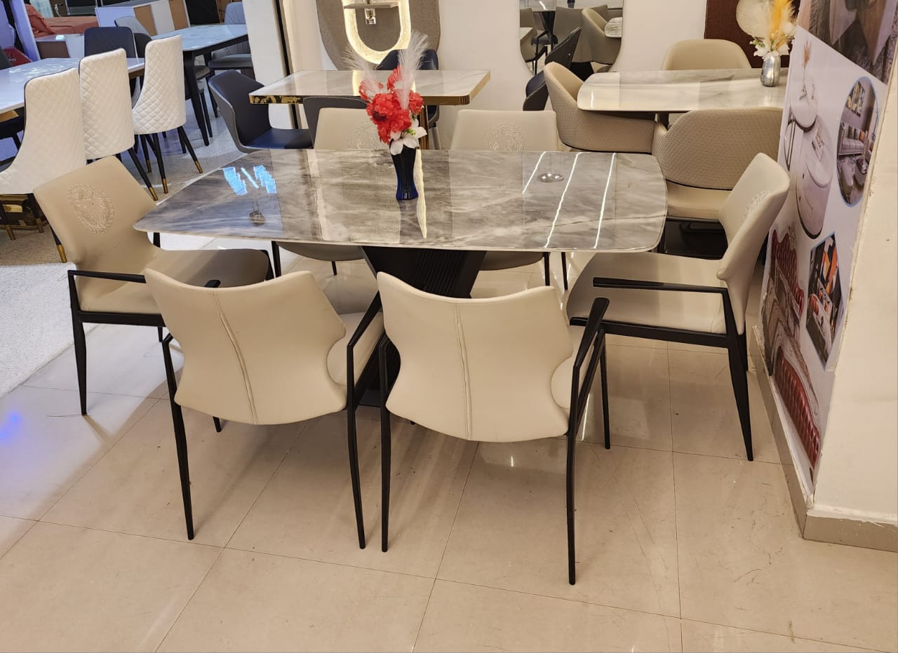 kenty furniture (23) Marble Dining Table Set
