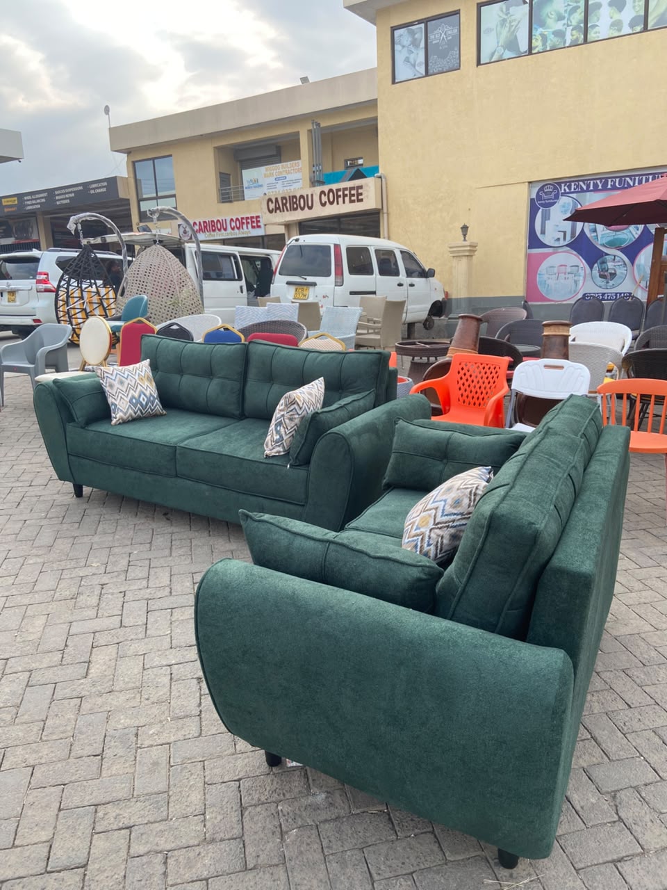 Emerald Green Sofa Set (1) Emerald Green Sofa Set