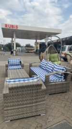 5 Seater Rattan Sofa 1